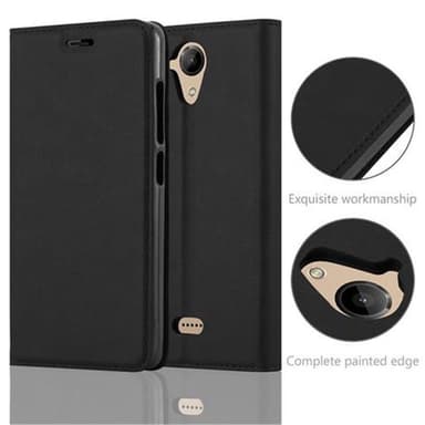 WIKO U FEEL LITE Suojakuori Lompakkokotelo (Musta)