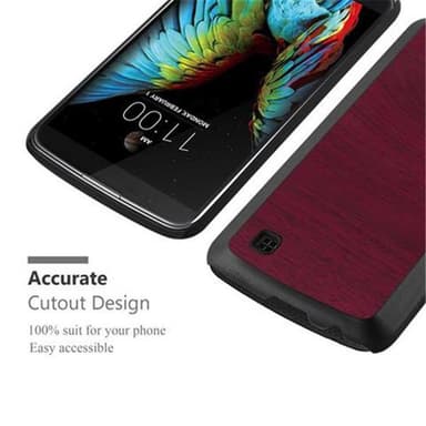 LG K10 2016 Suojakuori Kotelo (Punainen)