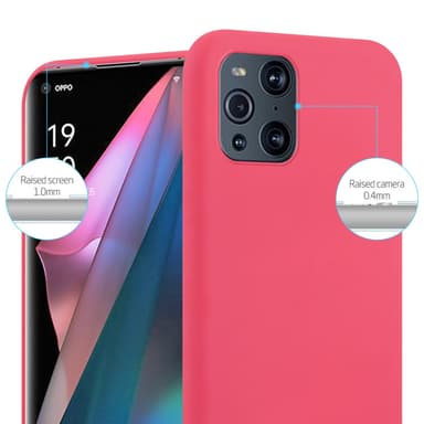 Suojakuori Oppo FIND X3 PRO Kotelo (Punainen)