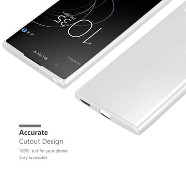 Sony Xperia XA1 PLUS Suojakuori Kotelo (Hopea)