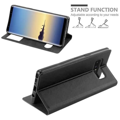 Lompakkokotelo Samsung Galaxy NOTE 8 Case (Musta)