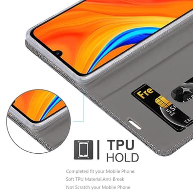 Huawei Y6S Suojakuori Lompakkokotelo (harmaa)