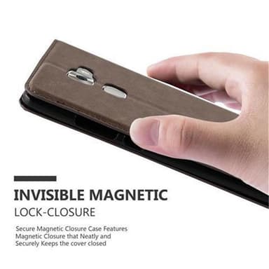 Huawei MATE S Suojakuori Lompakkokotelo (Ruskea)