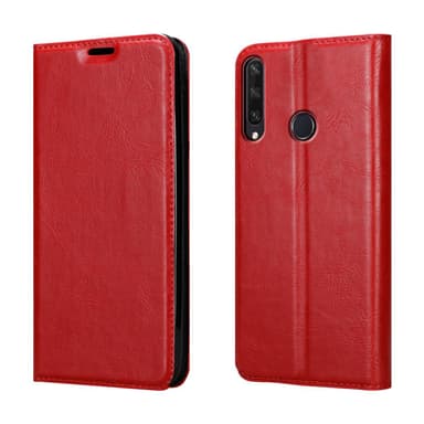 Huawei Y6P Suojakuori Lompakkokotelo (Punainen)