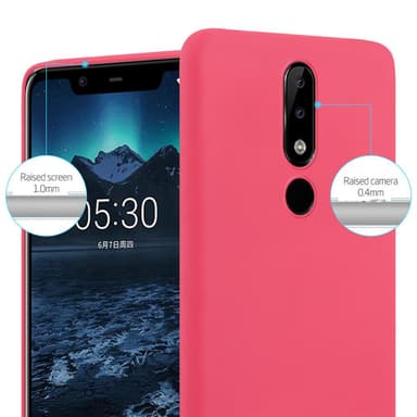 Suojakuori Nokia 5.1 PLUS / X5 Kotelo (Punainen)