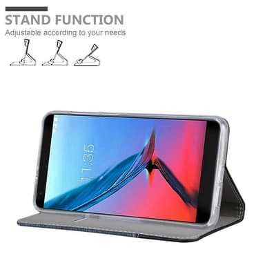 ZTE Blade V9 Suojakuori Lompakkokotelo (Sininen)