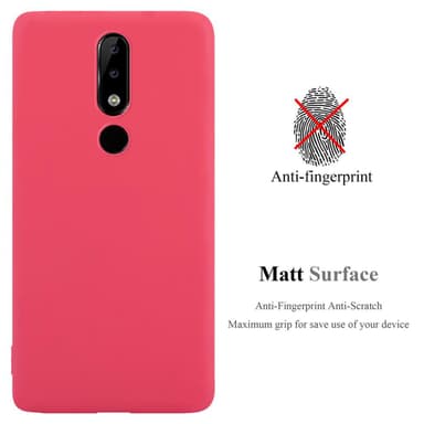 Suojakuori Nokia 5.1 PLUS / X5 Kotelo (Punainen)