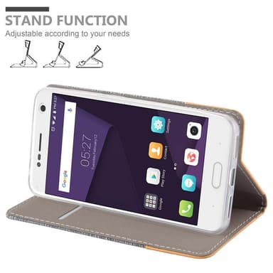 ZTE Blade V8 Suojakuori Lompakkokotelo (harmaa)