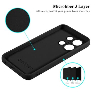 Redmi Note 13 4G Suojakuori Kotelo Case (Musta)