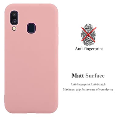 Suojakuori Samsung Galaxy A40 Kotelo (Vaaleanpunainen)
