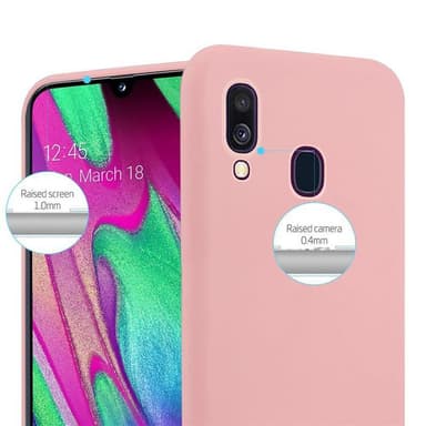 Suojakuori Samsung Galaxy A40 Kotelo (Vaaleanpunainen)