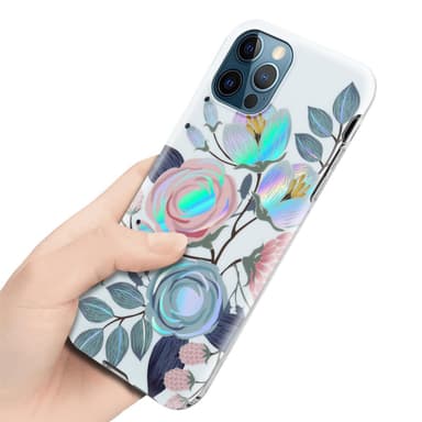 iPhone 12 PRO MAX Suojakuori Lompakkokotelo (Valkoinen)