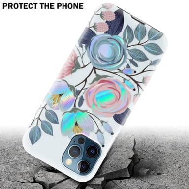 iPhone 12 PRO MAX Suojakuori Lompakkokotelo (Valkoinen)