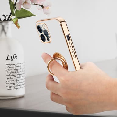 iPhone 12 PRO Suojakuori Kotelo (Valkoinen)