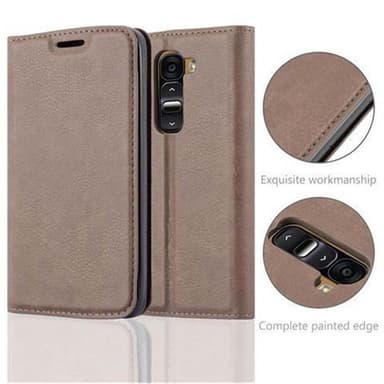LG G2 MINI Suojakuori Lompakkokotelo (Ruskea)