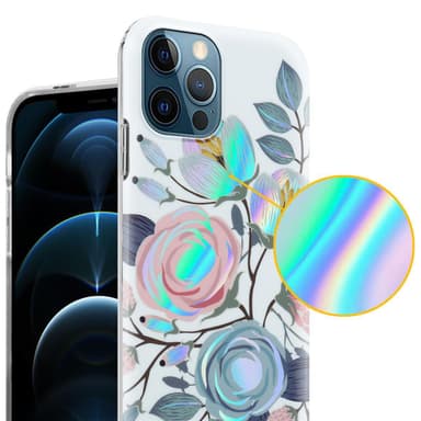 iPhone 12 PRO MAX Suojakuori Lompakkokotelo (Valkoinen)