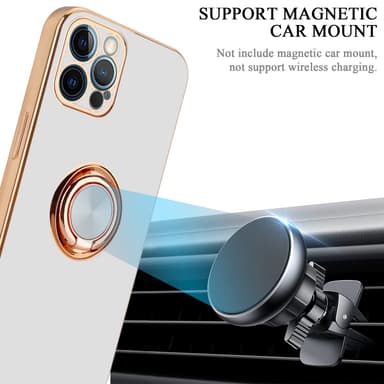 iPhone 12 PRO Suojakuori Kotelo (Valkoinen)