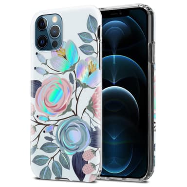 iPhone 12 PRO MAX Suojakuori Lompakkokotelo (Valkoinen)