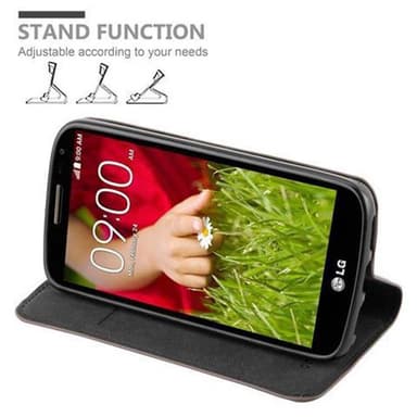 LG G2 MINI Suojakuori Lompakkokotelo (Ruskea)