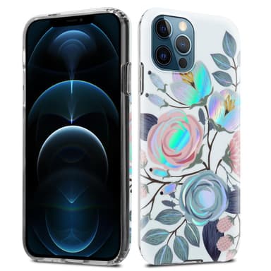 iPhone 12 PRO MAX Suojakuori Lompakkokotelo (Valkoinen)