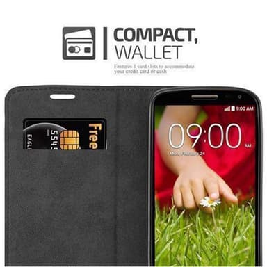LG G2 MINI Suojakuori Lompakkokotelo (Ruskea)
