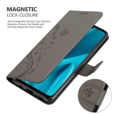 Huawei Y9 2019 Suojakuori Lompakkokotelo (harmaa)