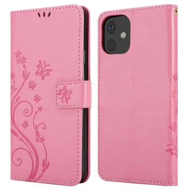 iPhone 11 Suojakuori Lompakkokotelo (Vaaleanpunainen)