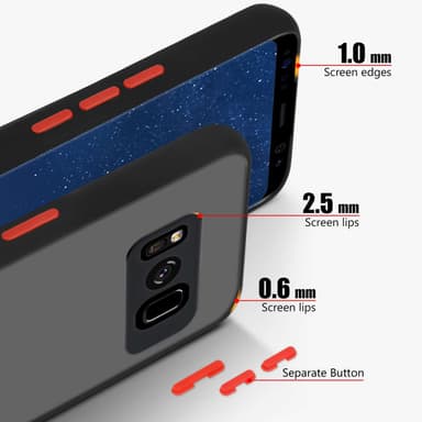 Samsung Galaxy S8 Suojakuori Kotelo (Musta)
