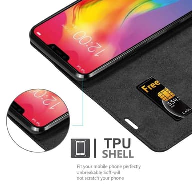 Vivo Y83 Suojakuori Lompakkokotelo (Musta)