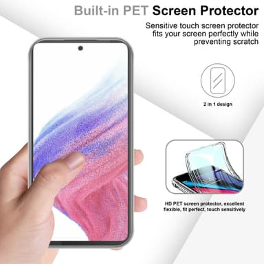 Samsung Galaxy A53 5G Suojakuori Cover (Läpinäkyvä)