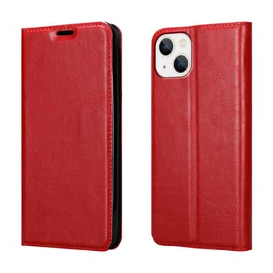 iPhone 14 PLUS Suojakuori Lompakkokotelo (Punainen)