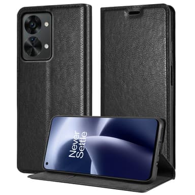 OnePlus Nord 2T Suojakuori Lompakkokotelo (Musta)