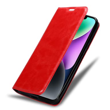 iPhone 14 PLUS Suojakuori Lompakkokotelo (Punainen)