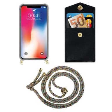 iPhone X / XS Suojakuori Kotelo Ketju (Keltainen)