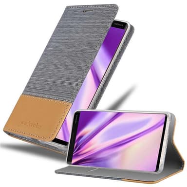 Nokia 8 Sirocco Suojakuori Lompakkokotelo (harmaa)