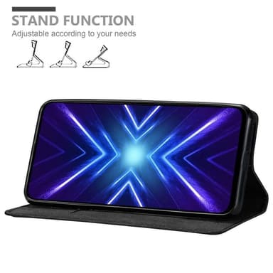 Honor 9X PRO Suojakuori Lompakkokotelo (Musta)
