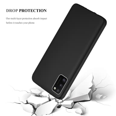 Samsung Galaxy A41 Suojakuori Kotelo (Musta)