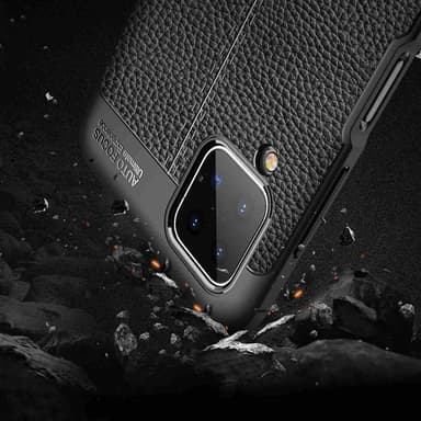 Samsung Galaxy A12 / M12 Suojakuori Cover (Musta)