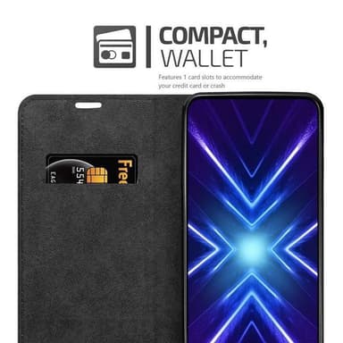 Honor 9X PRO Suojakuori Lompakkokotelo (Musta)