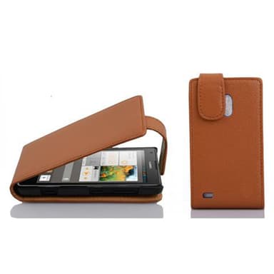 Huawei ASCEND G700 Suojakuori Lompakkokotelo (Ruskea)
