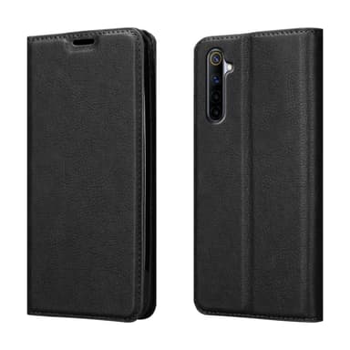 Realme 6 4G / 6s Suojakuori Lompakkokotelo (Musta)