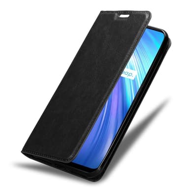 Realme 6 4G / 6s Suojakuori Lompakkokotelo (Musta)