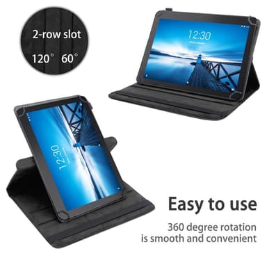 Lenovo Tab E10 (10.1) Suojakuori Kotelo (Musta)