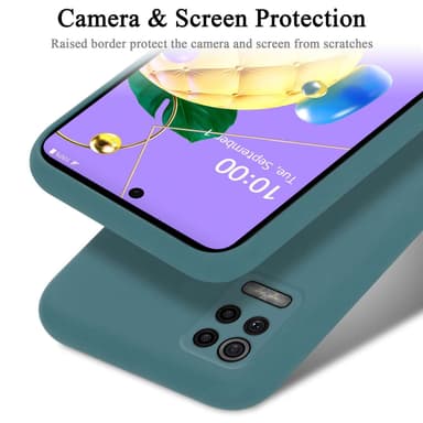 LG K52 / K62 / Q52 Suojakuori Kotelo Case (Green)