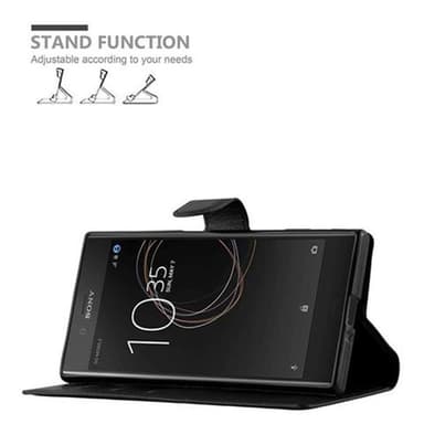 Sony Xperia XZ / XZs Suojakuori Lompakkokotelo (Musta)