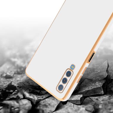 Samsung Galaxy A7 2018 Suojakuori Cover (Valkoinen)