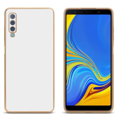 Samsung Galaxy A7 2018 Suojakuori Cover (Valkoinen)