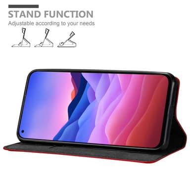 ZTE Blade V2020 Suojakuori Lompakkokotelo (Punainen)