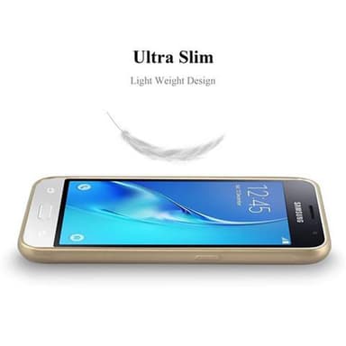 Samsung Galaxy J1 2015 Suojakuori Kotelo (kulta)