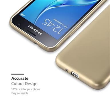 Samsung Galaxy J1 2015 Suojakuori Kotelo (kulta)